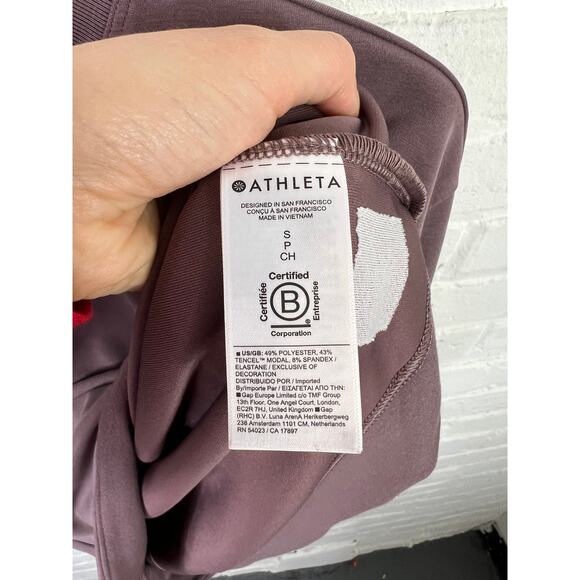 Athleta Women's Seasoft Crewneck Pullover Sweatshirt Long Sleeve Twilight Size S - Picture 6 of 7